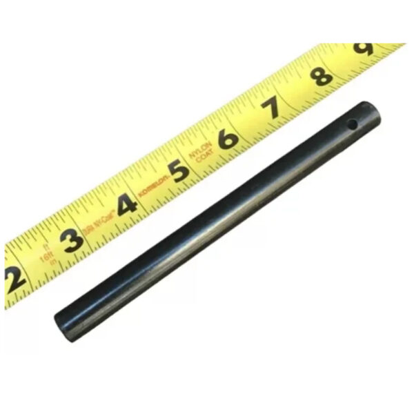 Ferro rod next to a measuring tape showing a 6-inch fire starter stick